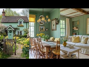 Sage Green and Yellow Touches | Fresh English Cottage Spring Decor