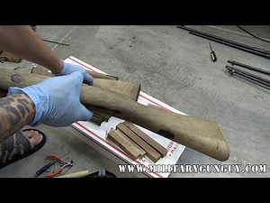 Danish 1891 Krag Infantry Rifle Stock Repair Part 1