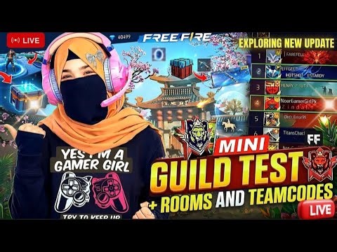 PAKISTANI GAMER GIRL 🇵🇰 My Journey to V-Badge! 🥺 Free Fire New Update & Guild Test LIVE ✨