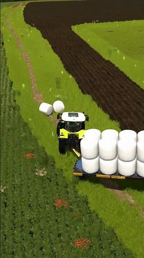 Collecting Alfalfa Silage Bales with Autoload! | Pichonniere Valley | Farming Simulator 25