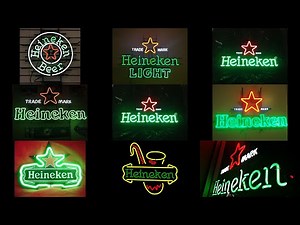 Neon heineken beer sign