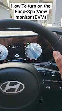 How to Enable Blind-Spot View Monitor system (BSVM)in Hyundai creta king....#automobile