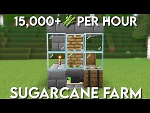 OP Bone Meal Sugar Cane Farm – Instant Growth! #minecraft