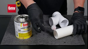 Oatey 31019 PVC Medium Cement, Clear, 16-Ounce