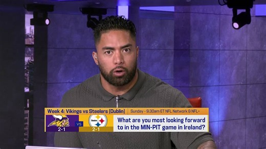 What are you most looking forward to from upcoming MIN-PIT matchup in Ireland? | 'GMFB'