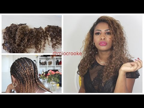 COMO PONER EXTENSIONES RIZADAS / HOW TO/ Head Sew In / Curly Extentions