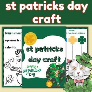 st patricks day craft kindergarten worksheet - march activity