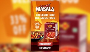 Food advertisement motion design after effects