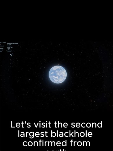 Visiting Ton 618 #blackhole #universe #space #earth | black hole