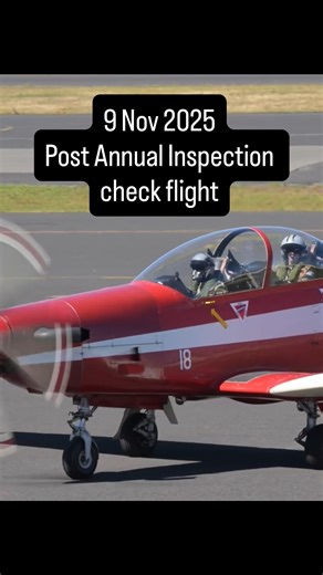 Danger Close Aviation on Instagram: "Scone (YSCO), PC-9 post Annual Inspection check flight on 9 Nov 2025. Matt up front with Alex flying “shotgun”. Thank you @paysaviation for the thorough annual inspection and @jamscampbellavphoto for the clips. And a big thank you to Hayden for the great engineering and ground support. And hangarage and support from @paysaviation and @paulbennetairshows .. .. . . . #pilatus #aviation #pc9 #pilatuspc9 #warbird #hunterwarbirds #aeroplane #airplane #aircraft #tu