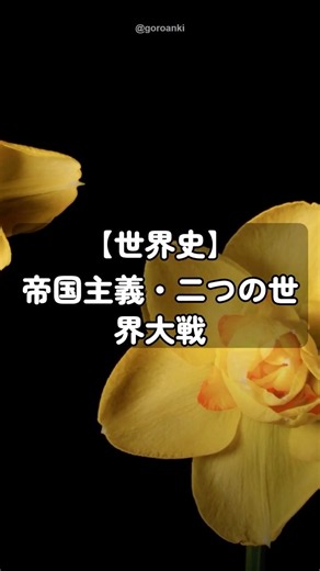 【世界史】帝国主義・二つの世界大戦、いくつ覚えてる?