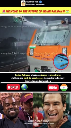 😱 DRONES CLEANING TRAINS?! INDIAN RAILWAYS’ FUTURE TECH IS HERE! 🚀#tech #innovation