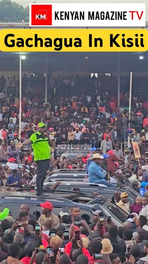 Rigathi Gachagua fearlessly breathing fire today in Kisii during tour