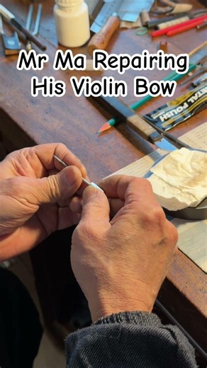The art of violin bow maker Ma Rongdi #violin #bow making #Chinese
