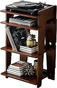 Crosley Furniture Soho Record Player Stand, Media Console with Vinyl Storage, Modern Home Organizer, Mahogany