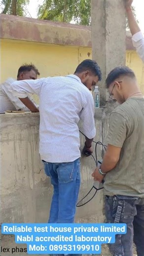 Ultrasonic pulse velocity (UPV) test#testing #concrete #construction #trending #shorts #short#test