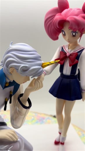 Such beautiful dreams 🩷 Chibiusa and Helios garage kit from E2046 #sailormoon ##sailormooncollection #sailormoonfigure #sailormooncollector