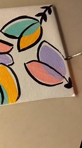 Colorful Abstract Floral Painting 🌸🎨 Easy Canvas Art#ytshorts #explorepage #trendingshorts #painting
