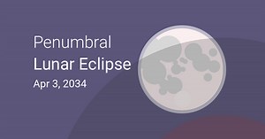 Penumbral Lunar Eclipse on April 3–4, 2034 – Where and When to See