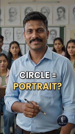 How to Draw a Realistic Portrait for Beginners | Start with a Circle!