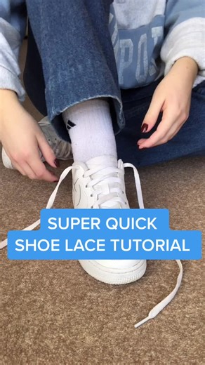 Super Quick Shoe Lace Tutorial
