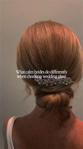 What calm brides do differently when choosing wedding glam