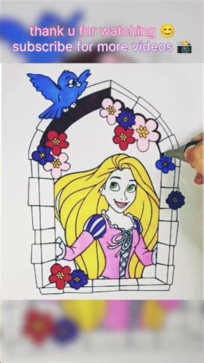 Tangled Rapunzel coloring | coloring pages | kids coloring |