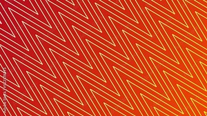 Animated zigzag lines on gradient background from red to dark orange rotated by 45 deg
