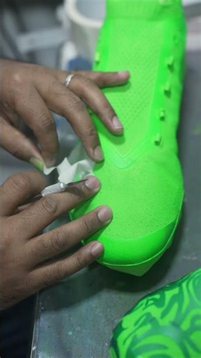 Jonathan Taylor's Kicking The Stigma cleats BTS. 🎨 #mycausemycleats #customcleats #jonathantaylor