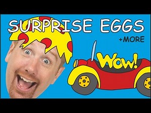 Surprise Eggs Toys Unboxing + MORE English Stories for Kids from Steve and Magggie | Wow English TV