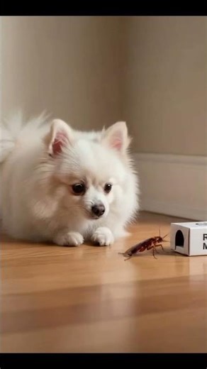 🐶🐜Shocking ! Watch This Cockroach Come Face To Face With dog !