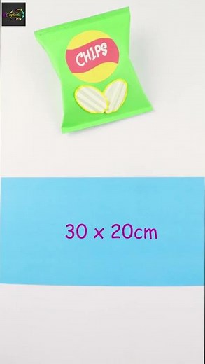 How To Make Potato Chips | Paper Chips Packet | Paper Crafts| Paper Craft for kids #Shorts
