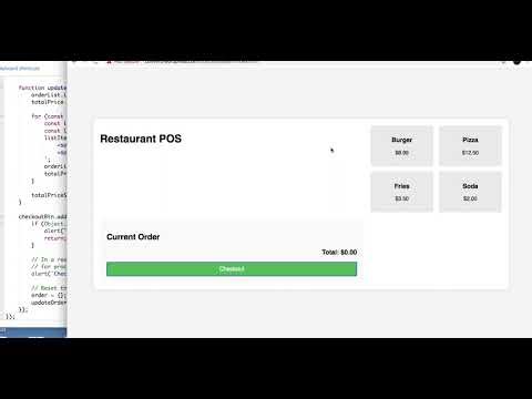 Advance Practical PHP How to create a Restaurant POS System - video 101