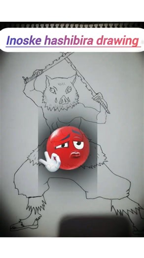 Inoske hashibira drawing ||demon slayer||■tutorial■ #drawing #art #shorts