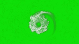Download Hurricane top view on green background for free