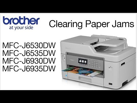 Paper jam errors MFCJ6530DW MFCJ6535DW or MFCJ6930DW