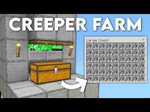 The Best Creeper Farm Tutorial In Minecraft Bedrock & Java 1.21!