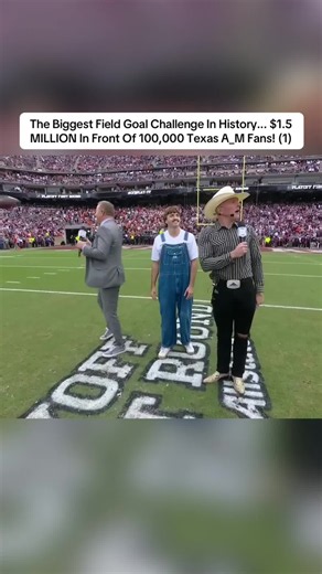 The Biggest Field Goal Challenge In History... $1.5 MILLION In Front Of 100,000 Texas A_M Fans! (1)