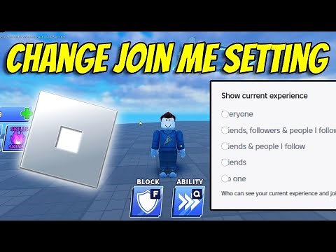 How To Change Join Me Setting in Roblox (2025)
