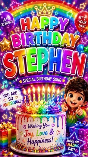 Happy Birthday Stephen! ✨🎂 #shorts #happybirthdaystephen #viralsong #stephen