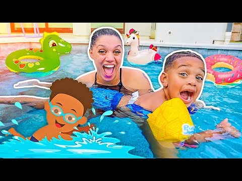 Teaching Kyrie How To Swim With The Prince Family | DJ's Clubhouse