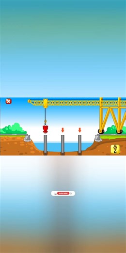 Builder game#gaming #gamer #ps #playstation construct a bridge and column construct bridge #games