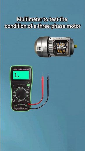How to Test a Three Phase Motor with a Multimeter ⚡