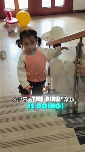 🐦🏠😲A little bird flew into the house#shorts