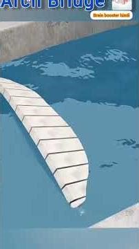 The construction of arch bridge 🤑🤑#shorts #simple physics tricks