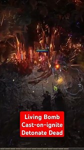 POE2 0.2.0 活體炸彈點燃時施放屍爆｜Living Bomb Cast-on-Ignite Detonate Dead #流亡黯道2 #pathofexile2 #패스오브엑자일2