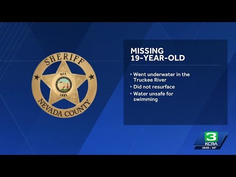 19-year-old man missing after swimming in Truckee River in Nevada County