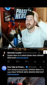 Got a little too excited over the Spider-Man 4 title reveal from CinemaCon! | Brandon Davis