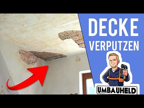 SO einfach geht Decke verputzen (Zeigt dir sonst niemand)