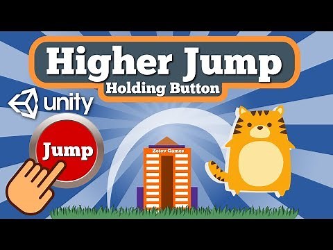 Unity 2D Tutorial About How To Make Character Jump Higher By Holding Down And Releasing UI Button.